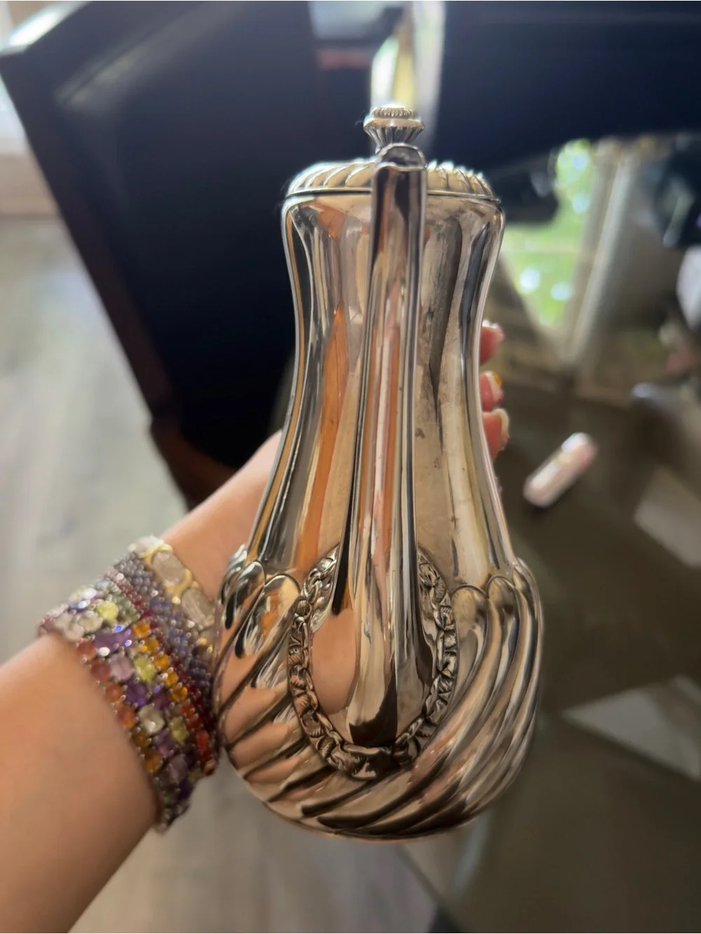 Antique Wilcox Silver Plate Tea Coffee pot